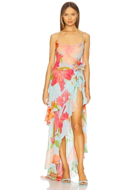 retrofete SAMARA 裙子 蓝色 性感礼服REVOLVE小众新款