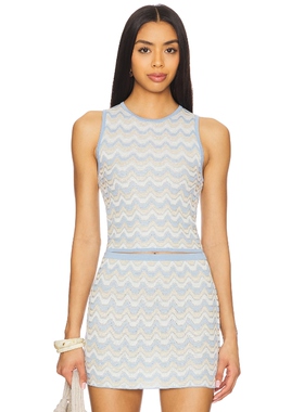 DEVON WINDSOR LATA 上装 Baby Blue y2k辣妹风REVOLVE小众新款