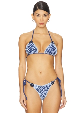 Capittana MISSY 比基尼文胸上装 蓝色 y2k辣妹风REVOLVE小众新款