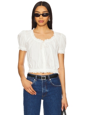 Tularosa PEYTON 上装 白色 y2k辣妹风REVOLVE小众新款