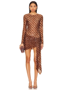 [冬季新品]Camila Coelho 连衣裙亮片性感辣妹风修身短裙REVOLVE