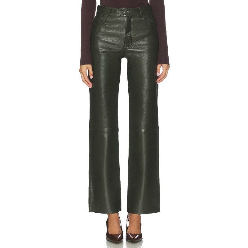 LAMARQUE SHANNON 长裤 橄榄色 美式休闲风REVOLVE小众新款