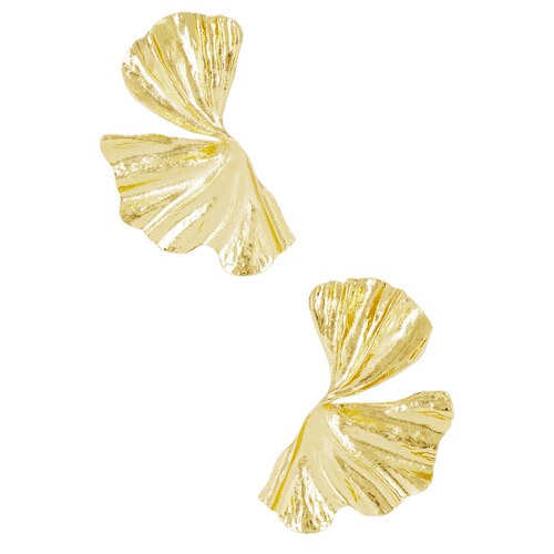 Lovers and Friends金色耳饰银杏叶造型百搭简约秋冬新品REVOLVE