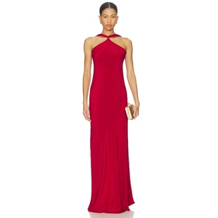 Gaia 性感礼服REVOLVE小众新款 PHEOBE 红色 裙子 Cult