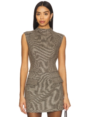 Elodie the Label DEVON 上装 棕色 y2k辣妹风REVOLVE小众新款