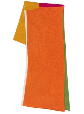 [冬季新品]The Elder Statesman PATCHWORK 披肩 橙色REVOLVE小众