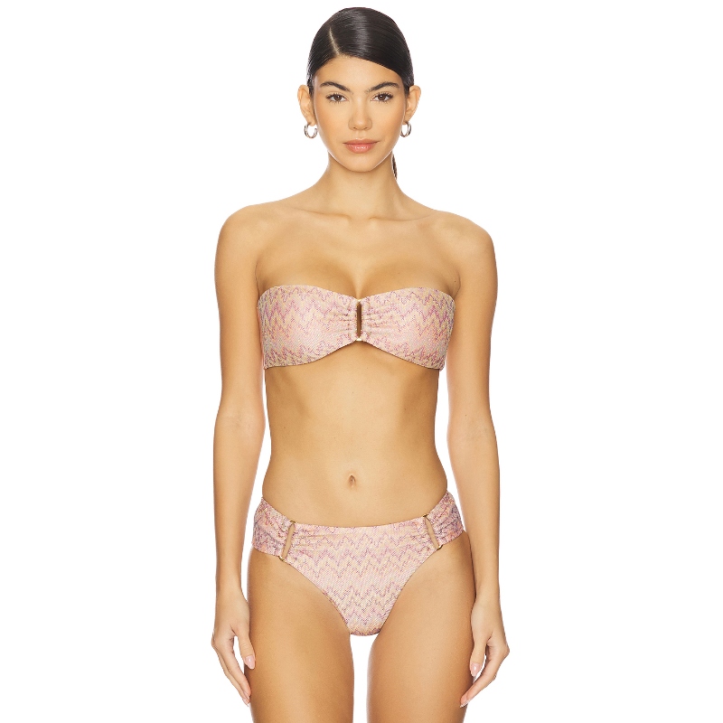 PQ DETAIL 狭边比基尼上装 灰褐色y2k辣妹风REVOLVE小众新款