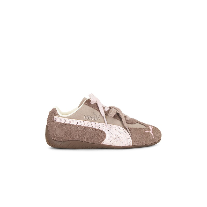 Puma Select驼色麂皮运动鞋复古风早秋新品系带运动板鞋REVOLVE