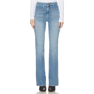 Good American GOOD LEGS 喇叭口 蓝色 美式复古风REVOLVE小众新