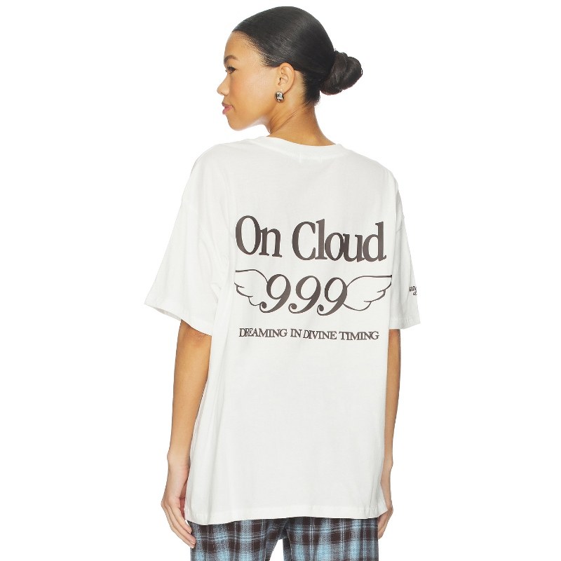 The Mayfair Group CLOUD 图案T恤 白色 y2k辣妹风REVOLVE小众新
