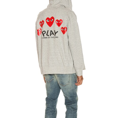 COMME des GARCONS PLAY FULL ZIP  CDG 川久保玲 连帽衫REVOLVE