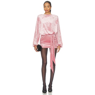 retrofete ELYSIA 裙子 粉色 性感礼服REVOLVE小众新款