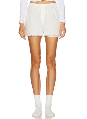 Cou Cou Intimates 短裤 白色REVOLVE小众新款