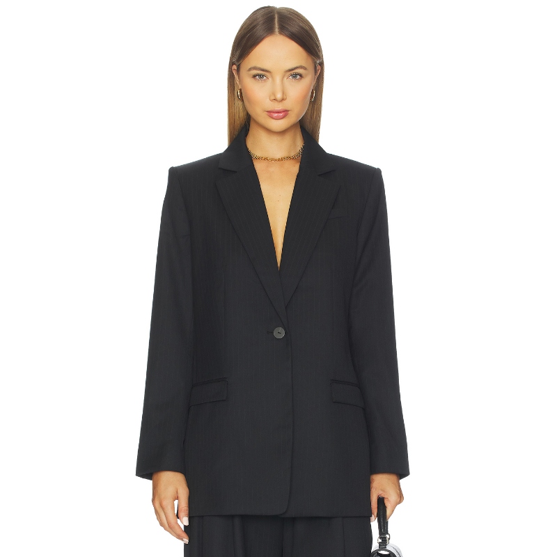 [冬季新品]St. Agni Split Back Blazer 黑色REVOLVE小众