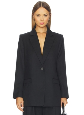 [冬季新品]St. Agni Split Back Blazer 黑色REVOLVE小众