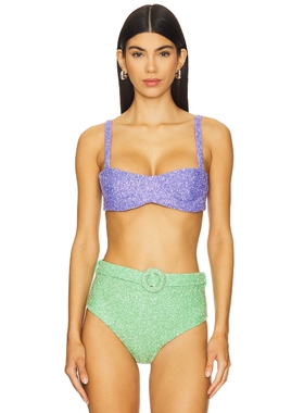 Oceanus HEIDI 比基尼文胸上装 紫色 y2k辣妹风REVOLVE小众新款