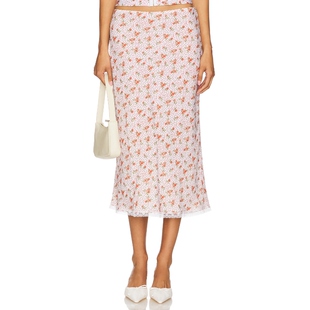 Venice IvoryREVOLVE小众新款 ROXY Red 半身裙 Bella