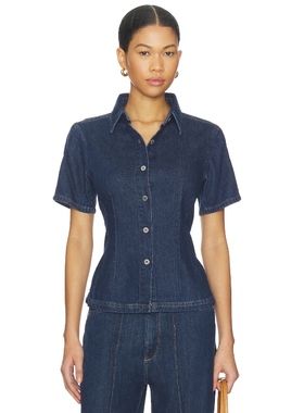 DL1961 JOICE 衬衫 蓝色REVOLVE小众新款