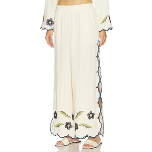 长裤 WINTER 白色 美式 Agua 休闲风REVOLVE小众新款 Bendita