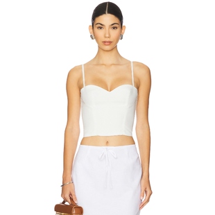 春季 上装 新品 ELSIE 白色辣妹风REVOLVE小众新款 SNDYS