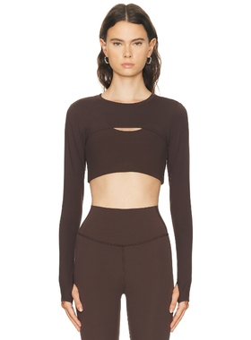 Splits59 AMELIA 短茄克衫 巧克力色REVOLVE小众新款