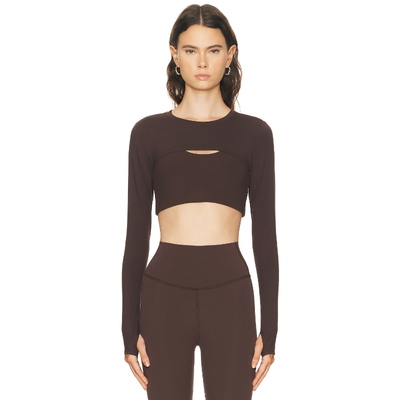 Splits59 AMELIA 短茄克衫 巧克力色REVOLVE小众新款