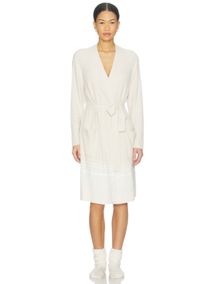 Barefoot Dreams Variegated Stripe Ribbed Robe revolve小众新