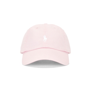 Polo Ralph Lauren夏季鸭舌帽浅粉色小马刺绣软顶棒球帽REVOLVE