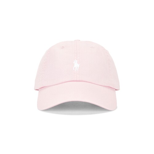 Polo Ralph Lauren夏季鸭舌帽浅粉色小马刺绣软顶棒球帽REVOLVE