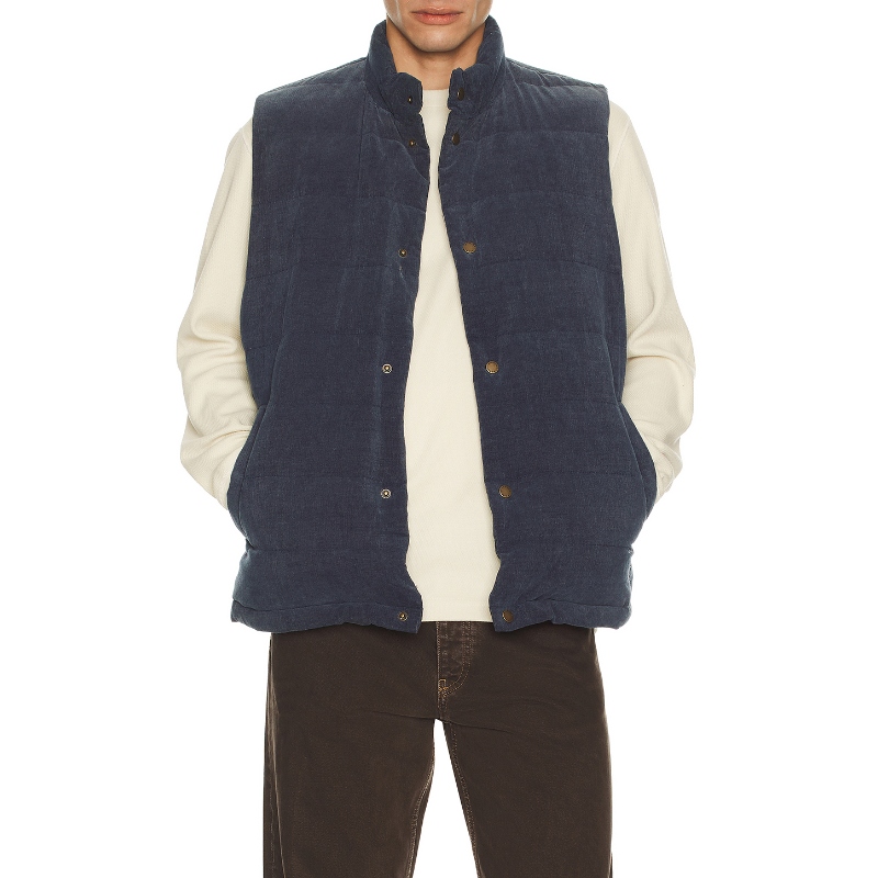 Marine Layer CORD 夹棉背心 蓝色REVOLVE小众新款