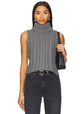 [冬季新品]Stitches & Stripes针织背心无袖麻花高领休闲REVOLVE