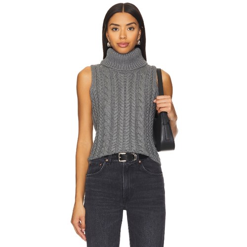 [冬季新品]Stitches & Stripes针织背心无袖麻花高领休闲REVOLVE