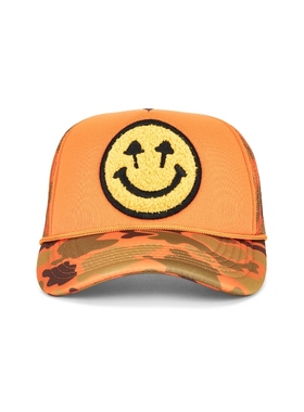 [冬季新品]Happy Caps CAMO 卡车司机帽 橙色REVOLVE小众