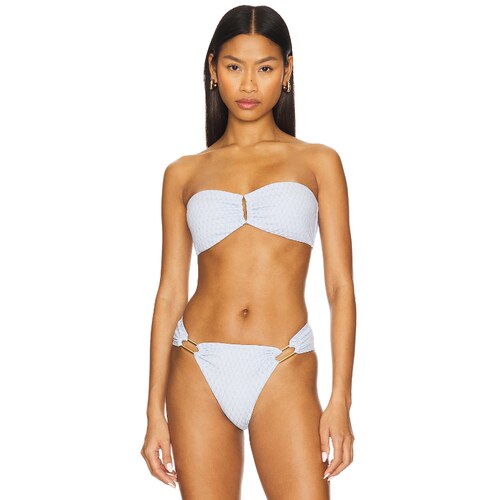PQ Detail Bandeau Bikini Top Baby Blue y2k辣妹风REVOLVE小众
