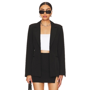 FERN黑色西装 SNDYS 新品 外套正肩极简风上衣REVOLVE 冬季