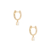 COLLECTION MINI OVAL DROP DIAMOND 哈吉斯 金属金色REVOLVE