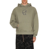 绿色REVOLVE小众新款 Brain 短款 连帽衫 Dead MENDOZA