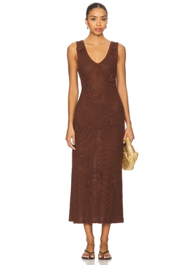 ASTR the Label AINHOA 毛衣裙 棕色REVOLVE小众新款