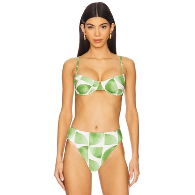 Seafolly UNDERWIRE 胸罩 绿色REVOLVE小众新款