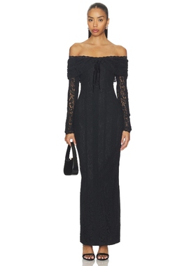 MORE TO COME ANNABELLE 裙子 黑色REVOLVE小众新款