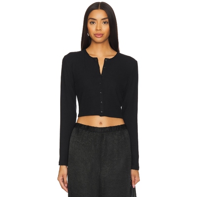 LESET LAUREN 短款羊毛衫 黑色REVOLVE小众新款冬季保暖