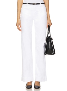 [冬季新品]L'AGENCE NOLAN 牛仔裤阔腿 白色复古丹宁REVOLVE