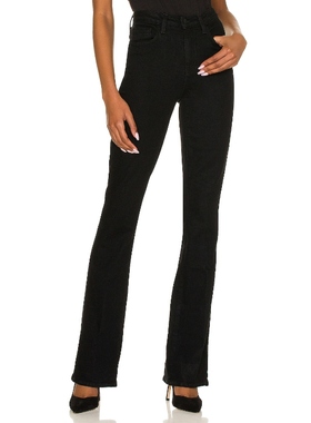 [冬季新品]L'AGENCE SELMA简约风黑色直筒长裤REVOLVE