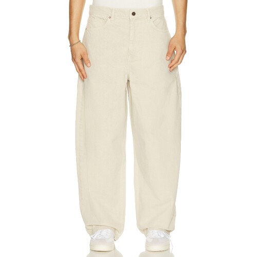 ALLSAINTS米白色裤装纽扣牛仔通勤风阔腿休闲裤夏季新品REVOLVE