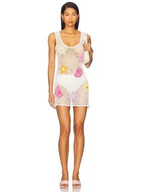 Capittana PATSIE 针织连衣裙保暖象牙白REVOLVE小众新款