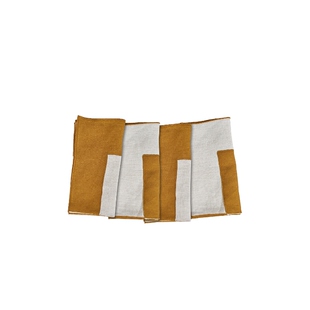 Misette Linen Embroidered Napkins Set Of 4 橙色REVOLVE小众新