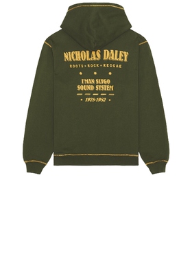 Nicholas Daley REGGAE KLUB 连帽衫 橄榄色 REVOLVE小众新款