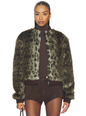 Unreal Fur FOLIAGE 夹克 绿色 美式休闲风REVOLVE小众新款