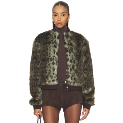 Unreal Fur FOLIAGE 夹克 绿色 美式休闲风REVOLVE小众新款