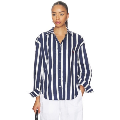 Nau Bikinis STRIPED 长款外衣 Navy,WhiteREVOLVE小众新款